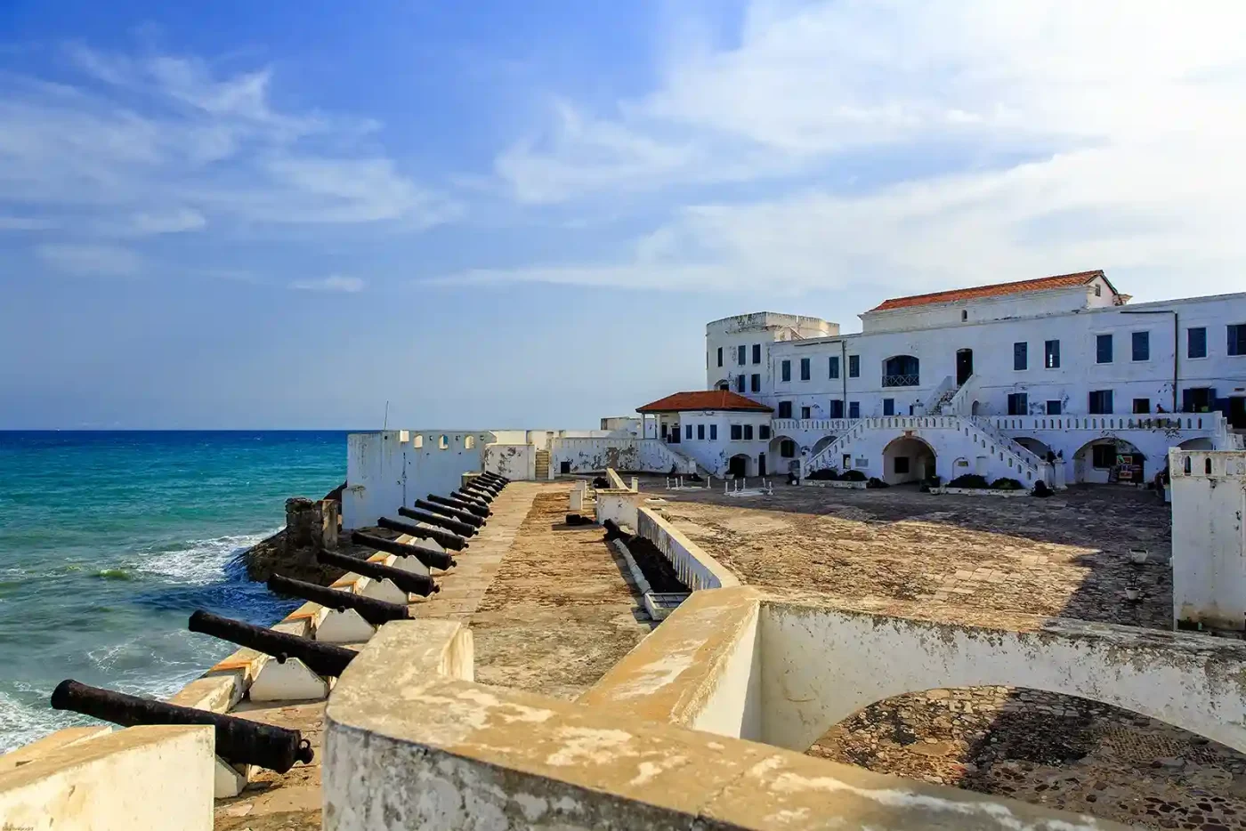 Cape Coast Castle in Ghana, safe African heritage site