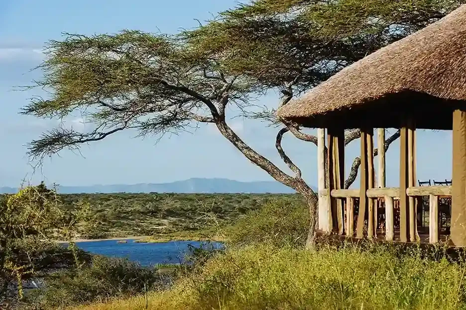 Camp de tente du lac Masek pendant la saison de vêlage Safari