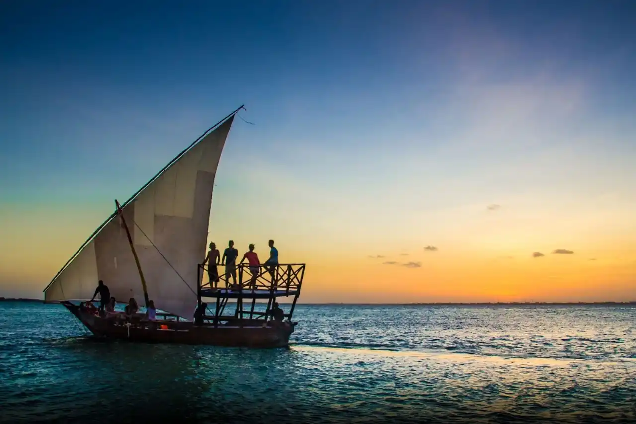 Sunset on Zanzibar Beach