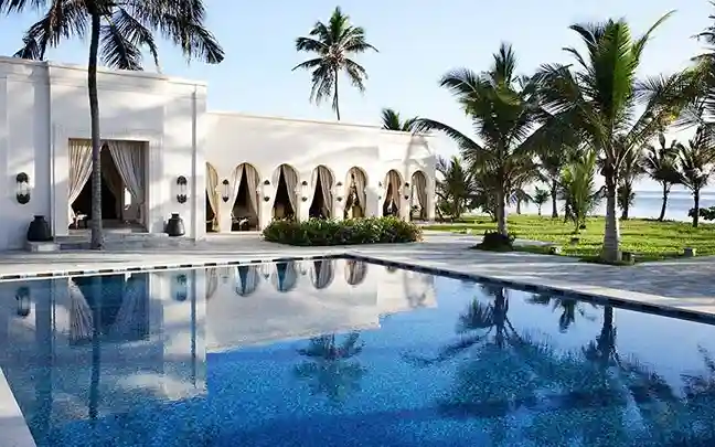 Luxury beachfront resort in Zanzibar