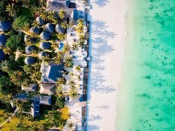 Détente de la plage de Zanzibar